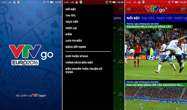 List danh sách những ứng dụng xem bóng đá trên android